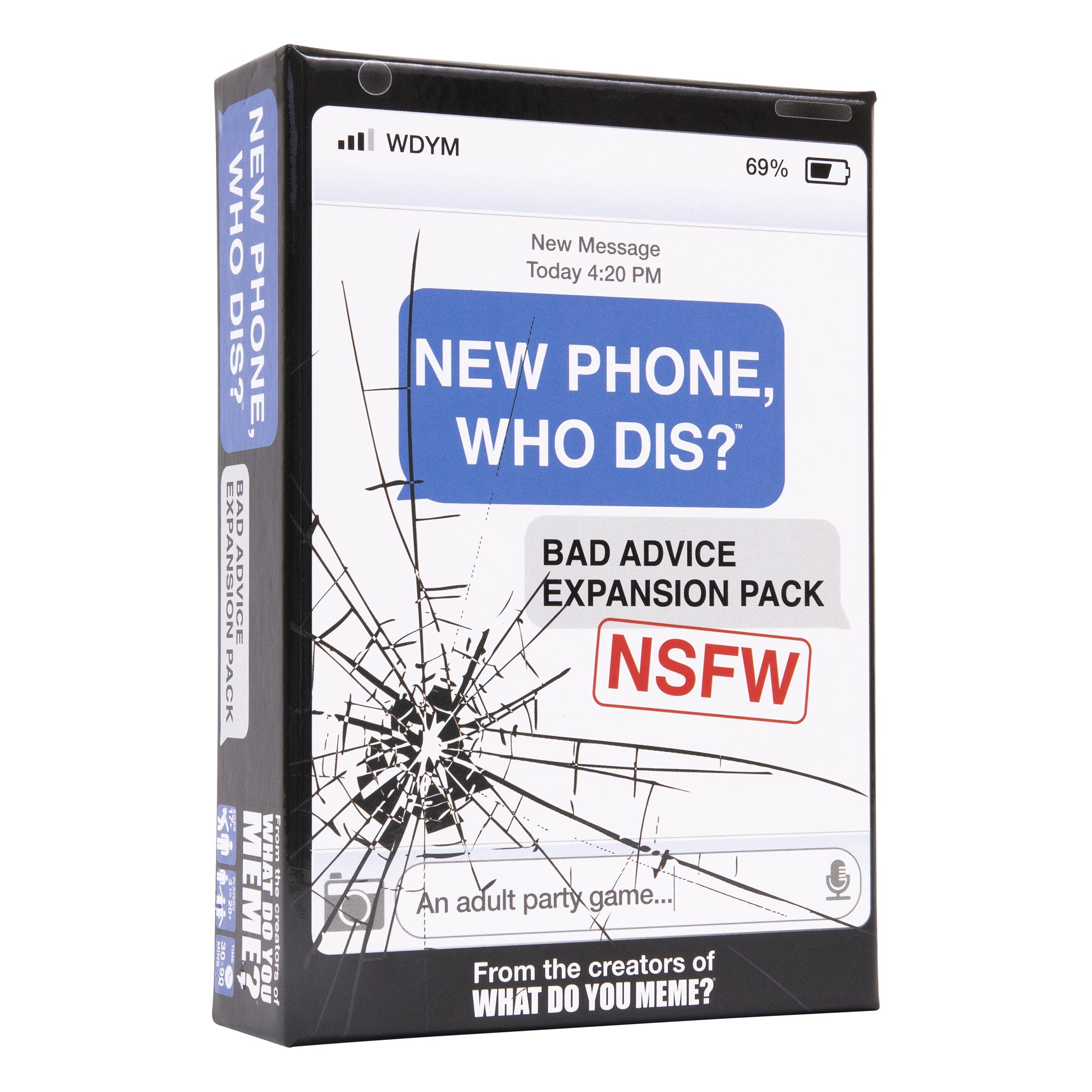 WHAT DO YOU MEME? Bad Advice NSFW Inbox Cards spark bold humor for adult game nights.