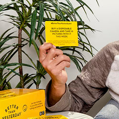 What Do You Meme? Better Than Yesterday card in hand inspiring personal growth