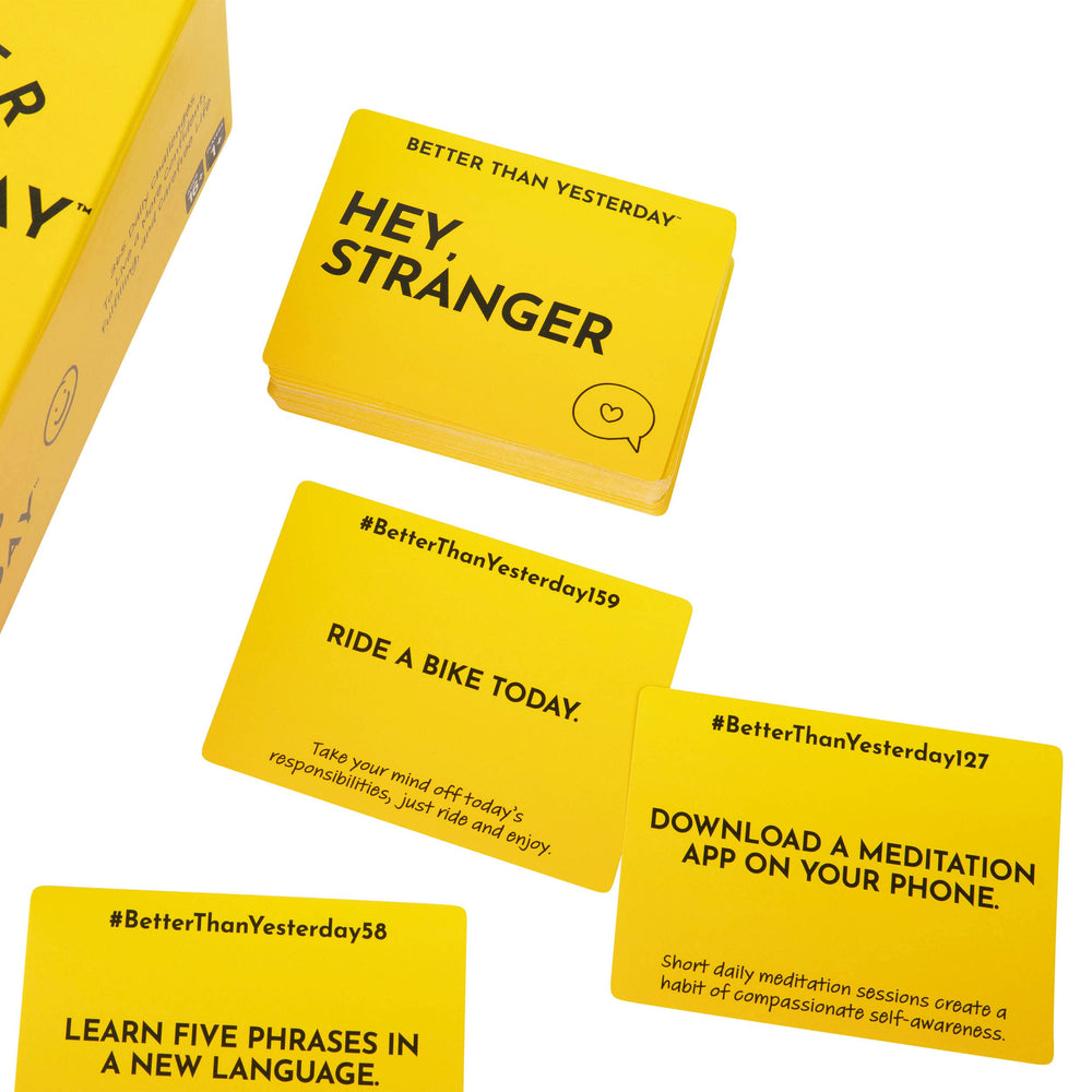 What Do You Meme? Better Than Yesterday soothing color palette and tactile cards