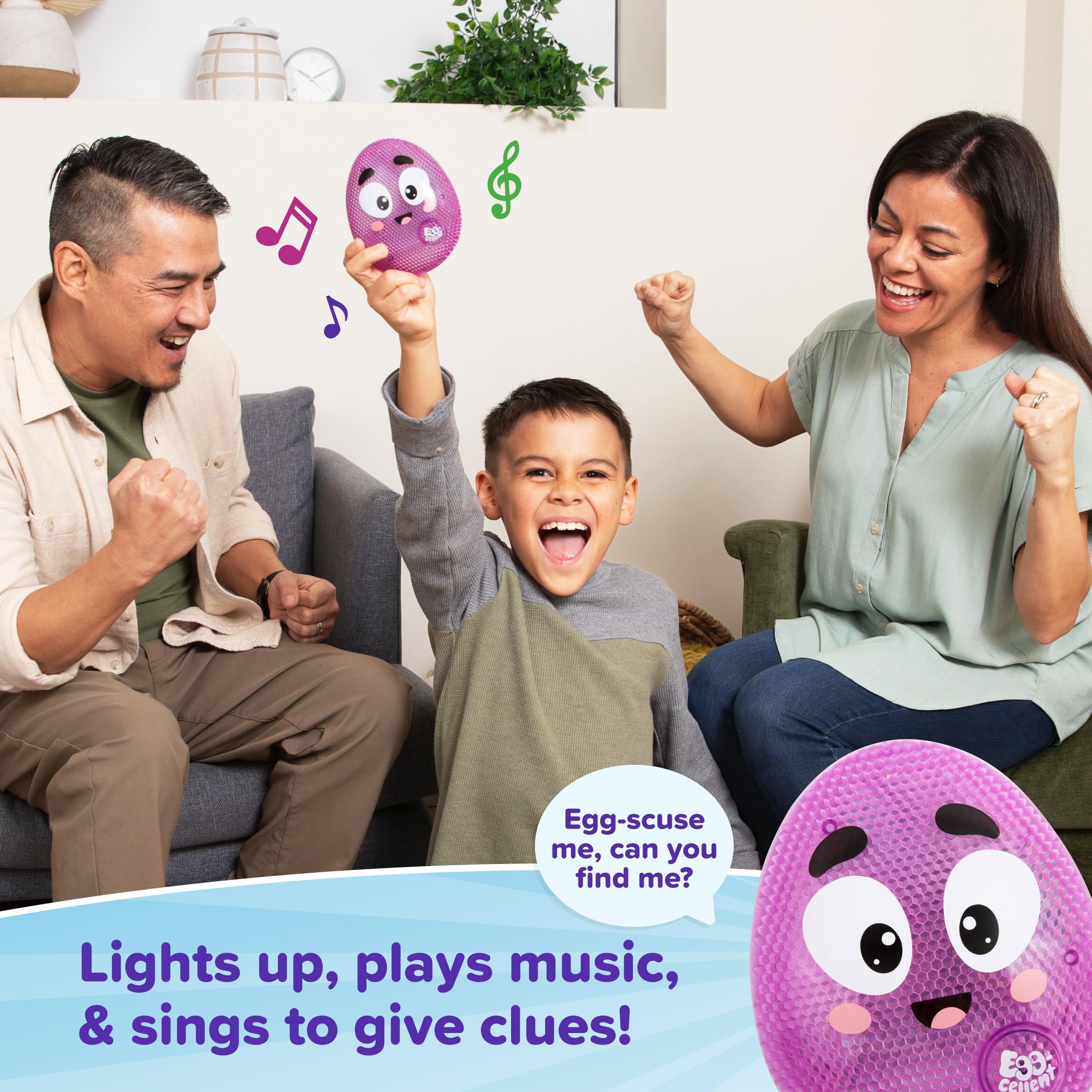 WHAT DO YOU MEME Eggcellent hide-and-seek game improves listening skills.