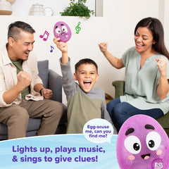 WHAT DO YOU MEME Eggcellent hide-and-seek game improves listening skills.