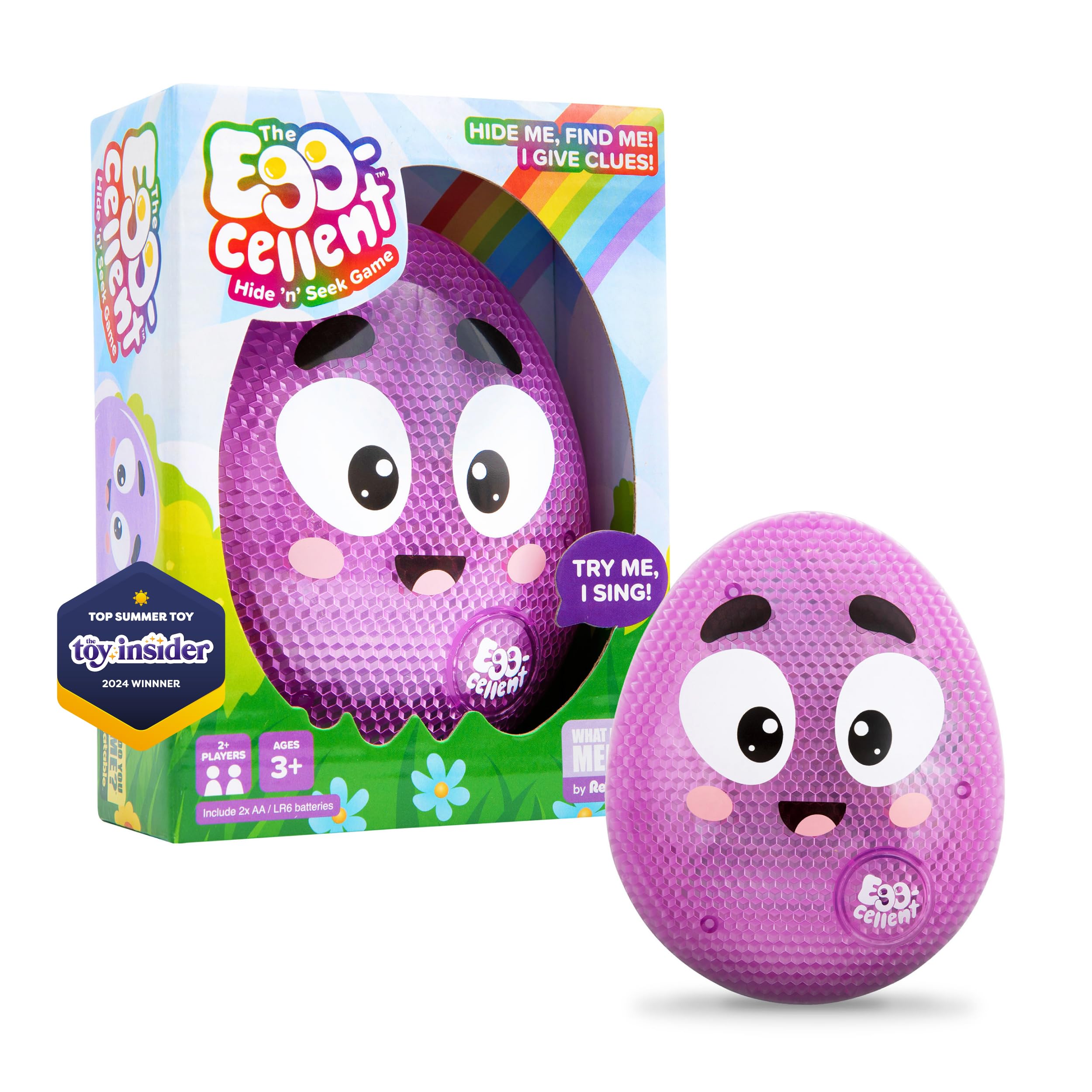 WHAT DO YOU MEME Eggcellent light-up toy sings to spark active toddler play.