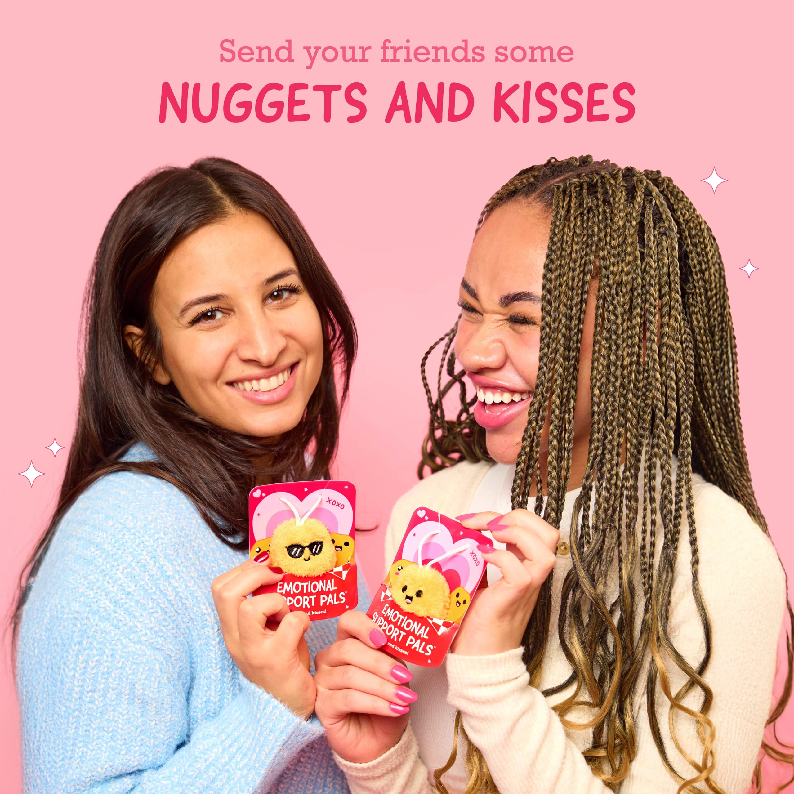 WHAT DO YOU MEME Emotional Support Nuggets variety collection highlights playful characters.