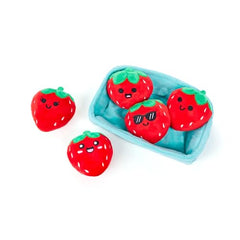 WHAT DO YOU MEME? Emotional Support Strawberries closeup shows soft plush texture for comforting hugs.