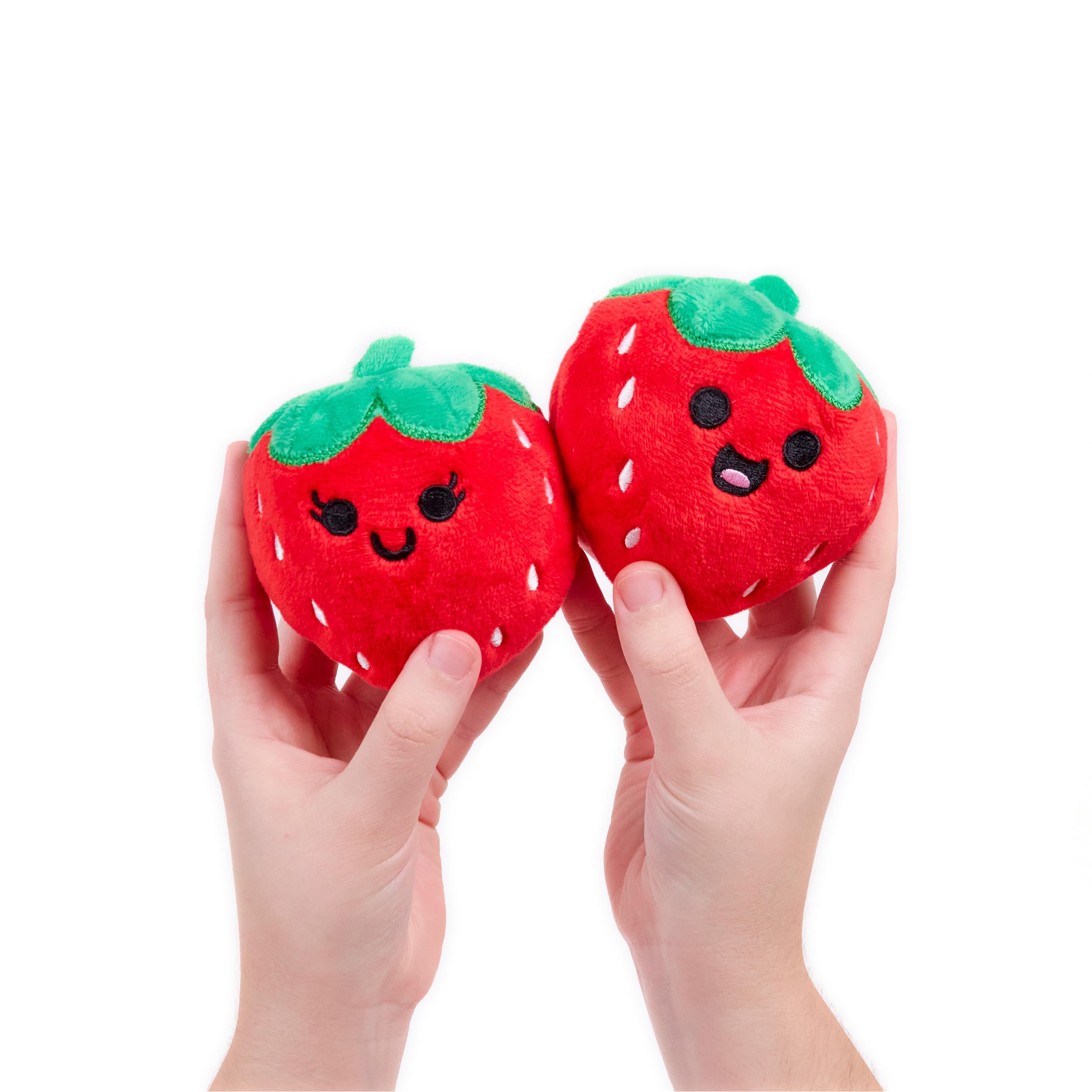 WHAT DO YOU MEME? Emotional Support Strawberries travel-friendly plush for on-the-go smiles.