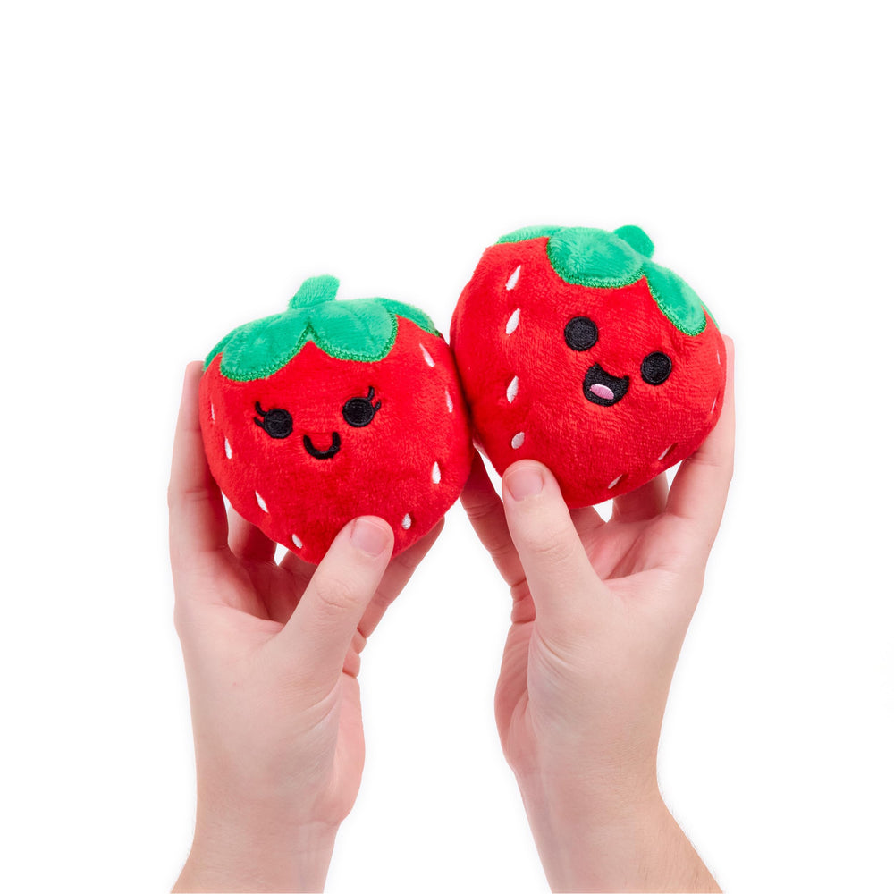 WHAT DO YOU MEME? Emotional Support Strawberries travel-friendly plush for on-the-go smiles.
