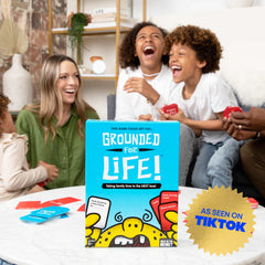 WHAT DO YOU MEME Grounded for Life packaging opened revealing quick-start rules