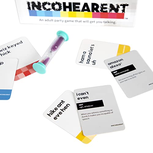 WHAT DO YOU MEME? Incohearent hand-card play captures rapid wit.