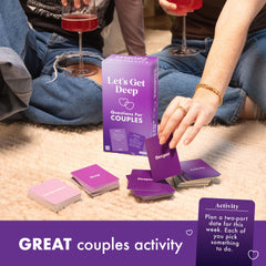WHAT DO YOU MEME? Lets Get Deep activity card section adds fun to date night