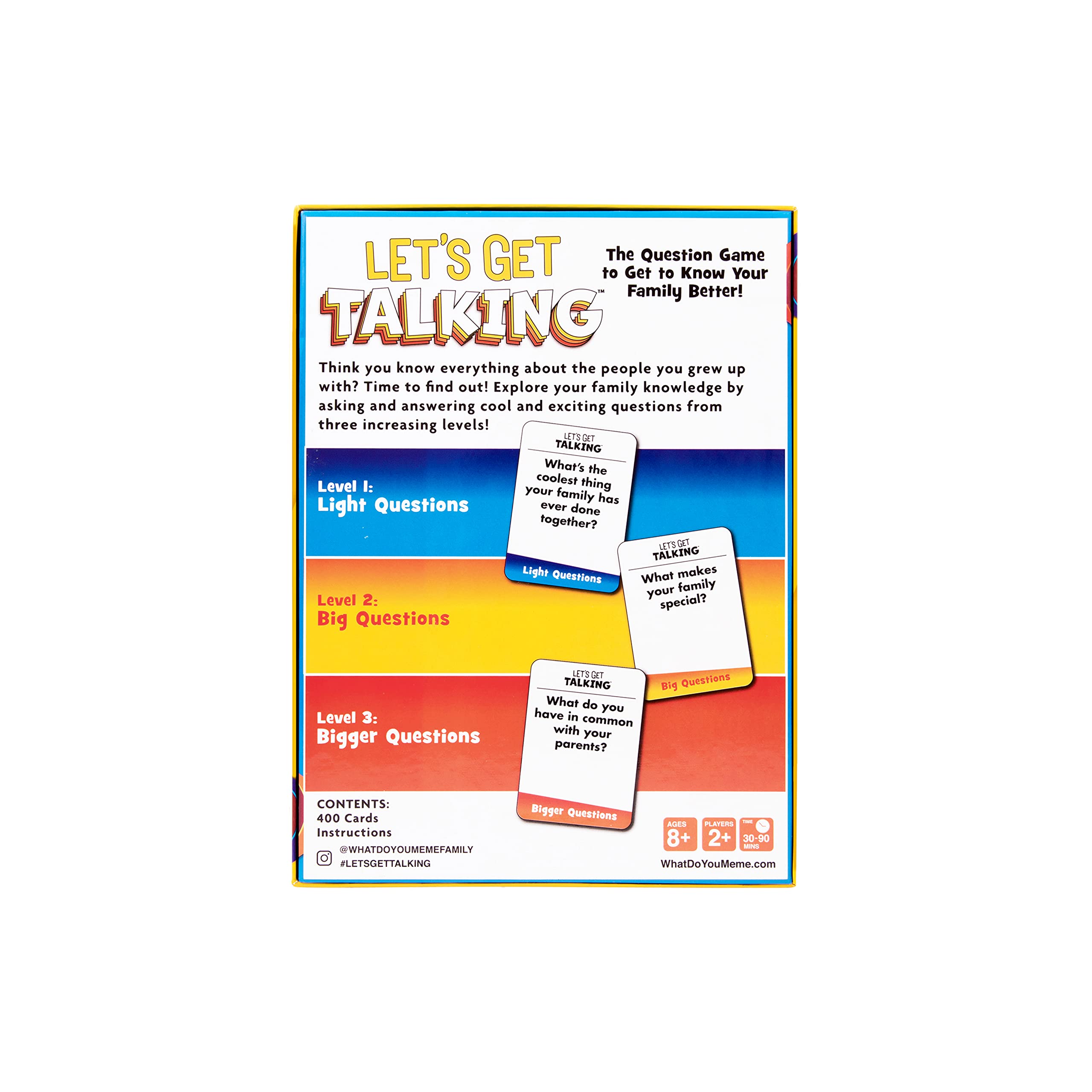 WHAT DO YOU MEME? Let's Get Talking is perfect for road trips and travel moments.