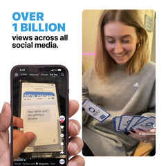 WHAT DO YOU MEME? New Phone, Who Dis? Premium cards on table for extended play sessions