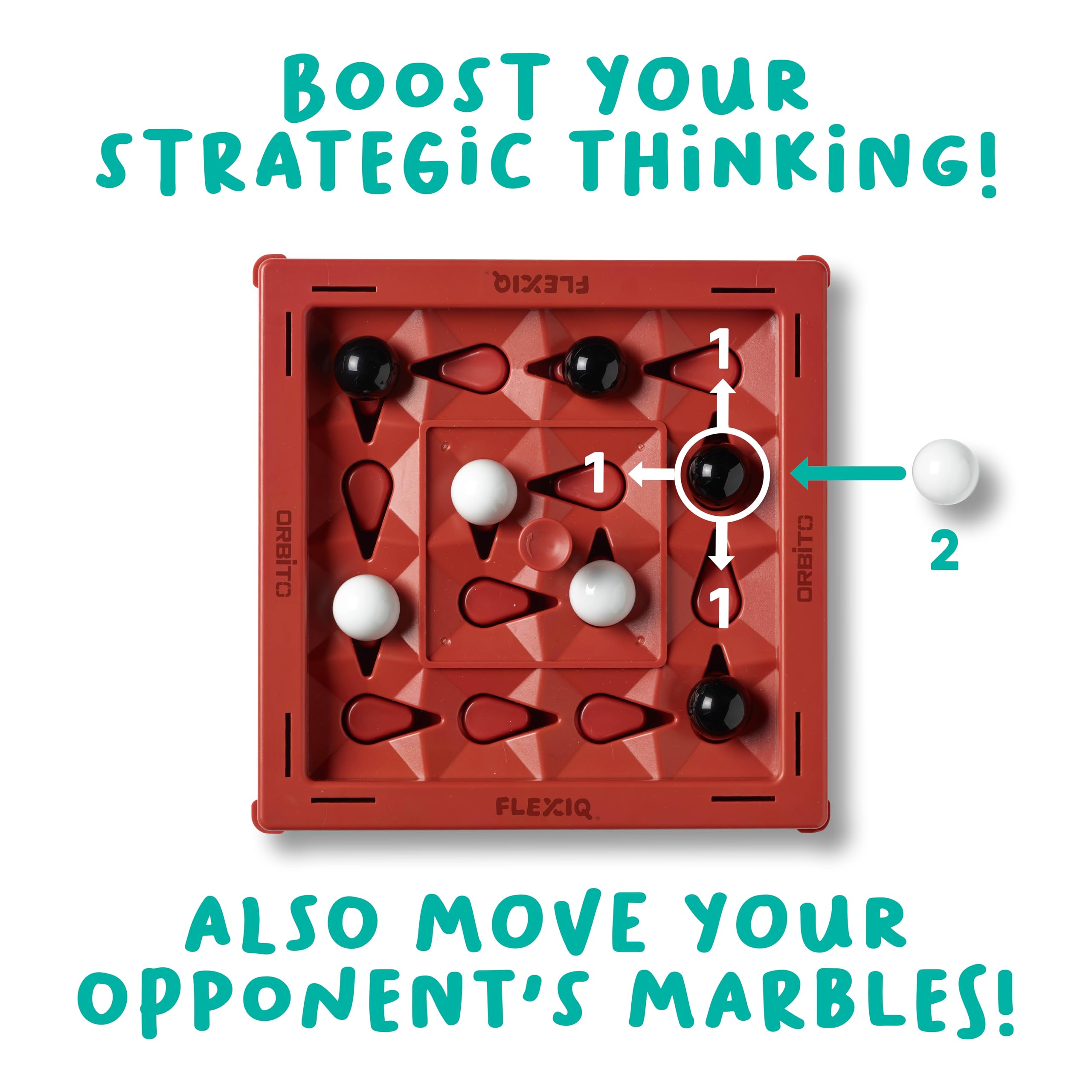 WHAT DO YOU MEME? Orbito board setup in action demonstrates quick-start family game night.