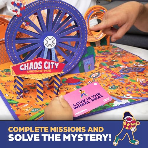 What Do You Meme? Chaos Park missions guide kids through engaging, mystery-filled rounds.