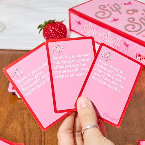 Sip or Spill packaging box ideal for galentines and valentines gifts