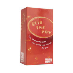 WHAT DO YOU MEME Stir The Pot box cover for lively adult game nights.
