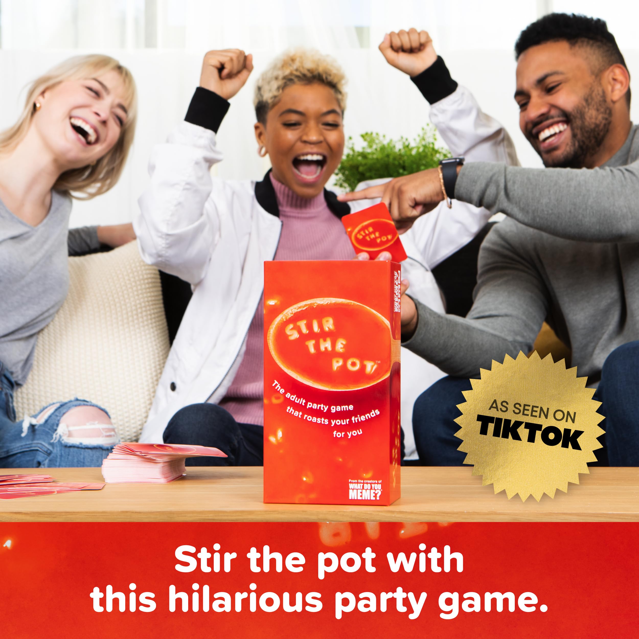 WHAT DO YOU MEME Stir The Pot token, perfect for playful decision moments.