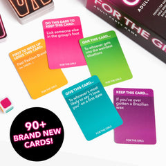 WHAT DO YOU MEME? The Girls Card Game Relatable color die close-up for dynamic group play