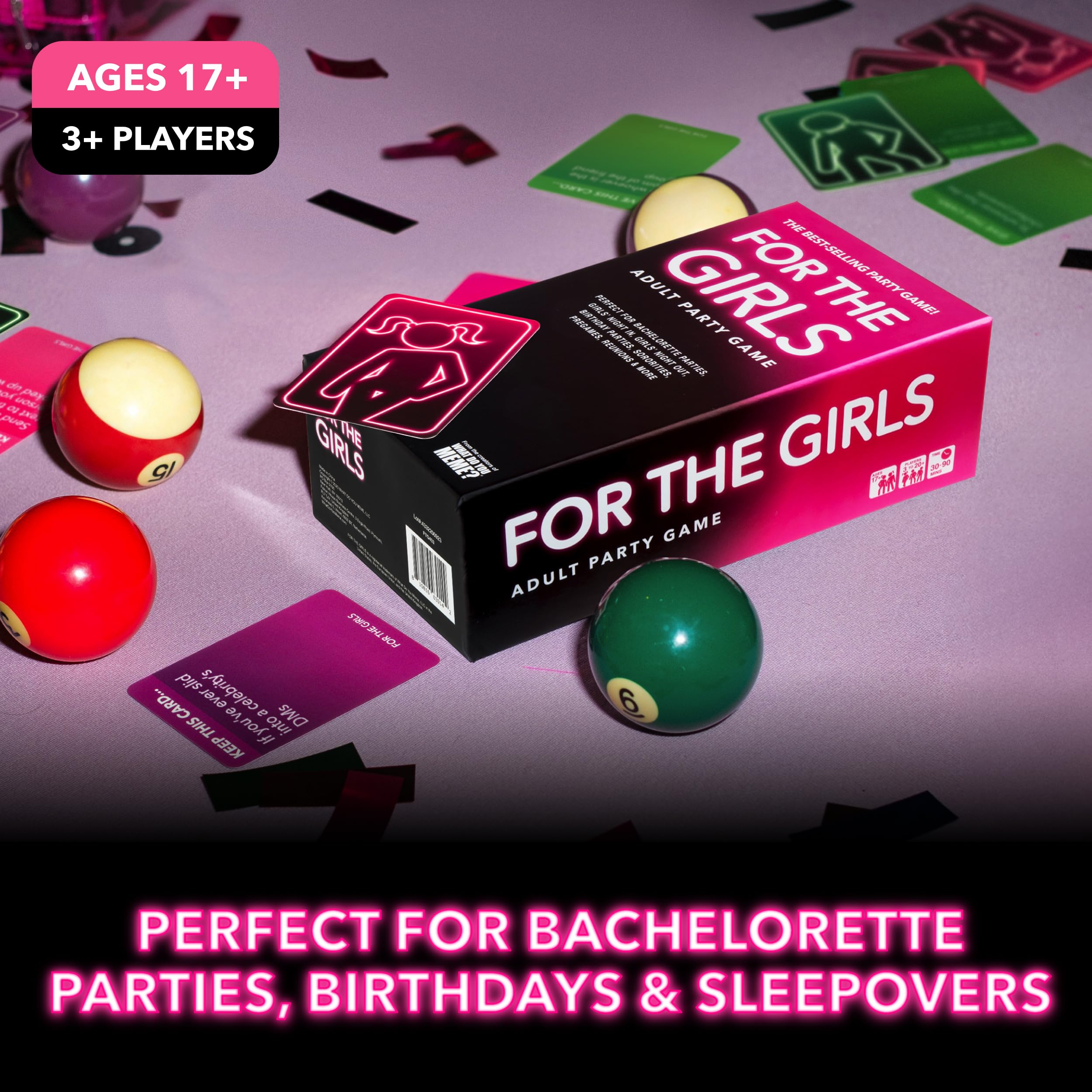 WHAT DO YOU MEME? The Girls Card Game Relatable dares invite friendly risk-taking and bonding