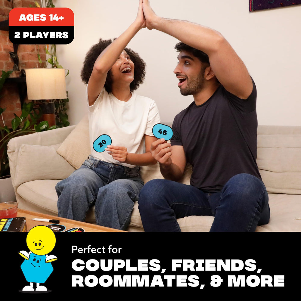 WHAT DO YOU MEME? The Ultimate 2 Player Game night setup ready for cozy game nights.