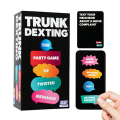 What Do You Meme? Trunk Dexting magnets on fridge for easy display during game nights.