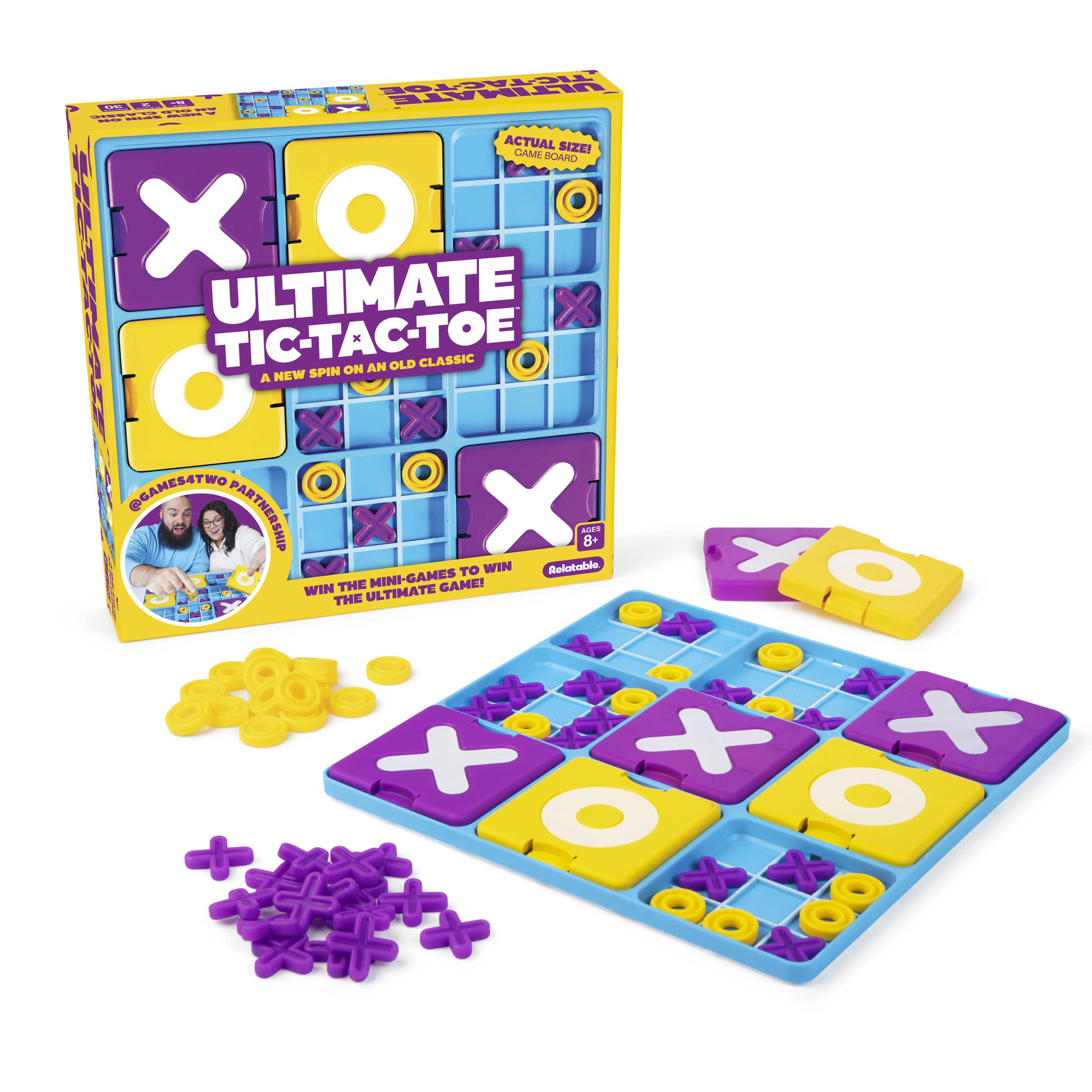 Ultimate Tic Tac Toe board by WHAT DO YOU MEME for quick family play