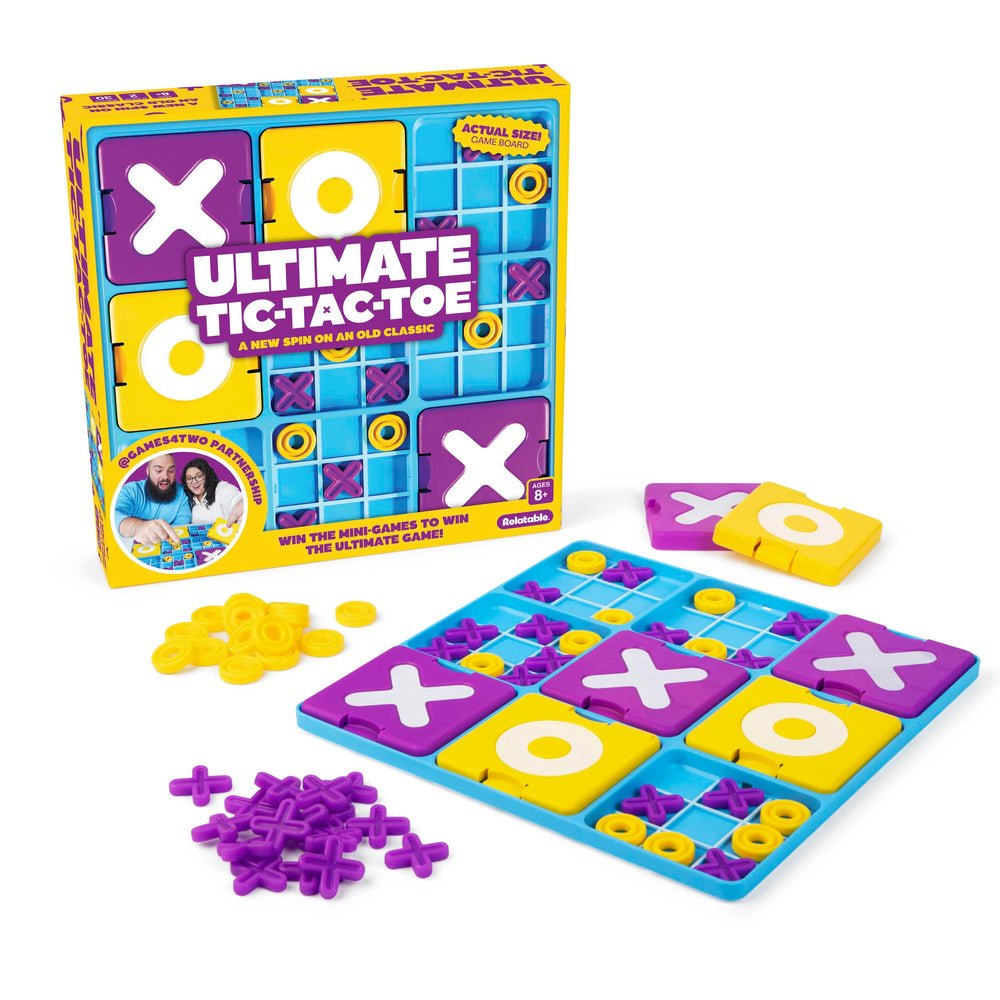 Ultimate Tic Tac Toe board by WHAT DO YOU MEME for quick family play