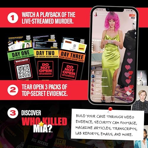 What Do You Meme? Who Killed Mia smartphone hacking scene for game night sleuthing