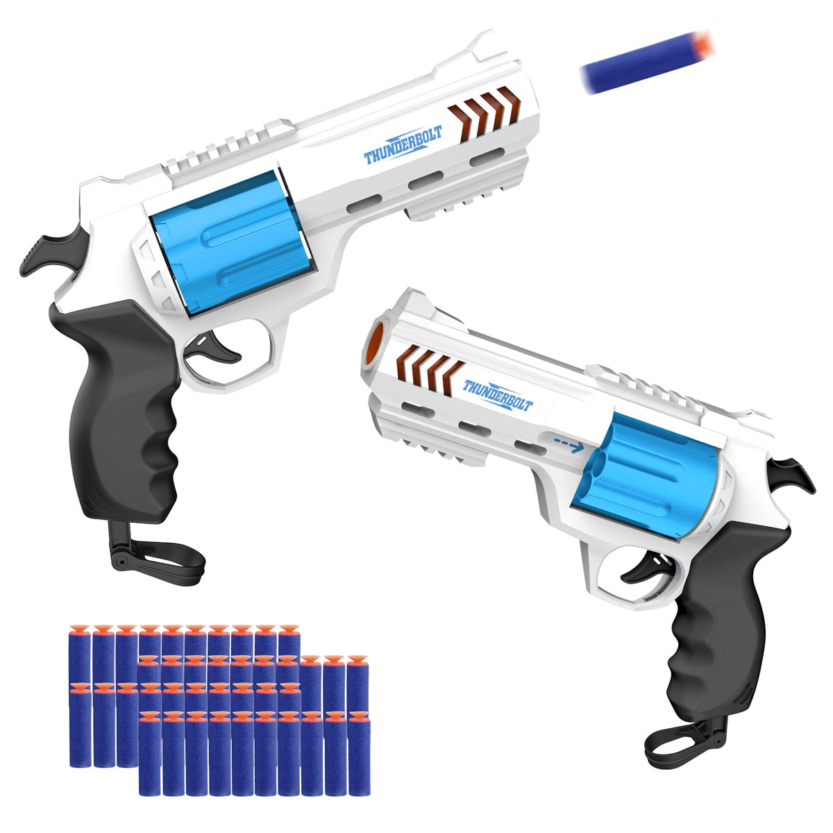 Whatstem 2-pack foam dart blaster set duo for outdoor play and friendly battles.