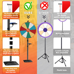 WHAUU prize wheel 10-slots template for logo customization