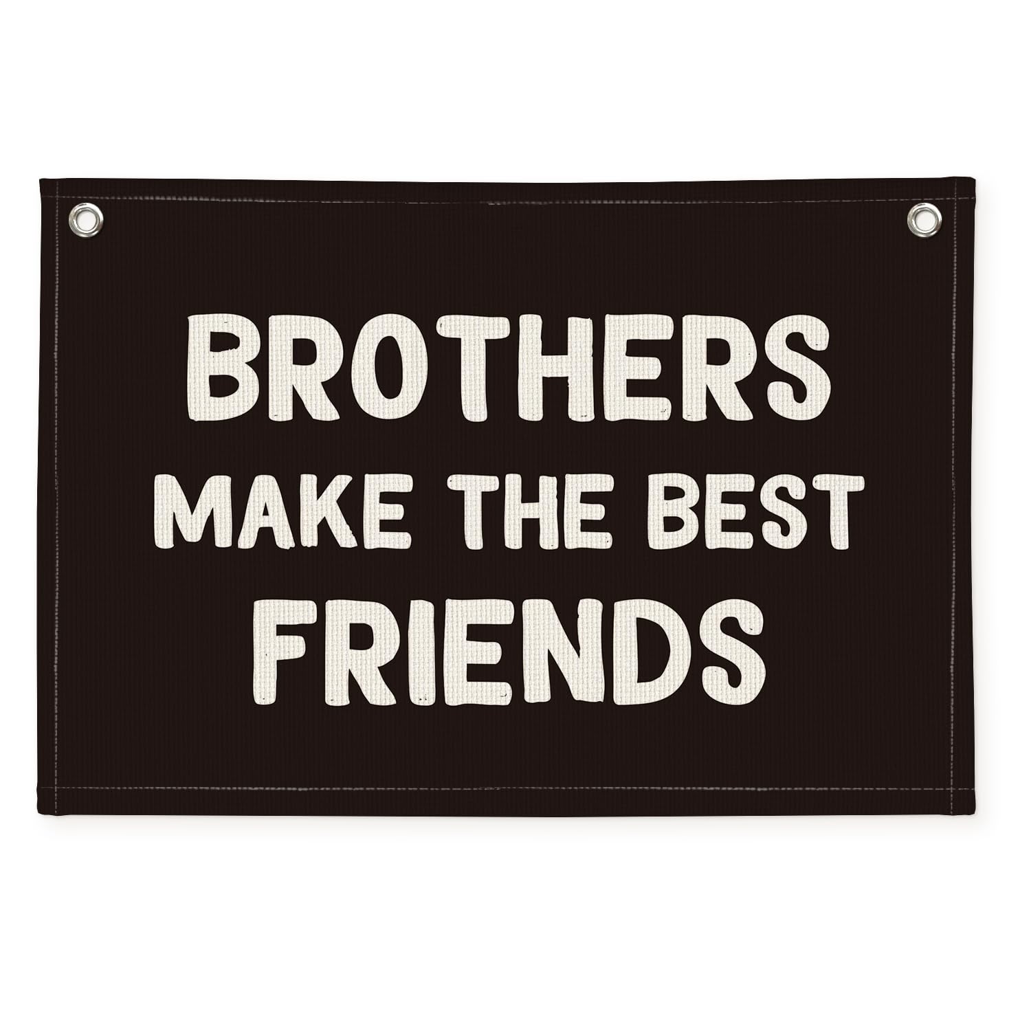Wheatwin Brothers Banner front view adds bold linen style to any nursery.