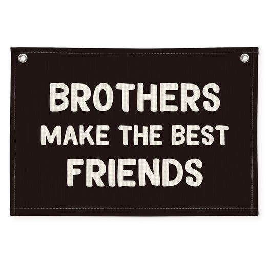 Wheatwin Brothers Banner front view adds bold linen style to any nursery.