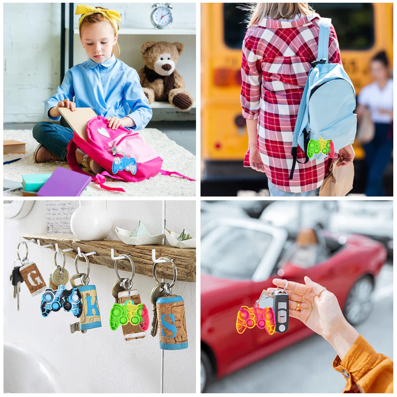 WHGAMNCE pocket-size pop-it keychain fits bags and pockets