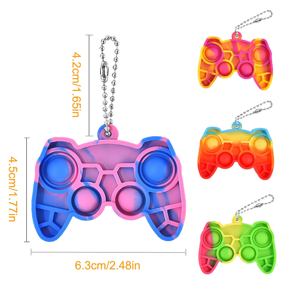 WHGAMNCE pop-it keychain bulk with colorful bubbles for quick focus