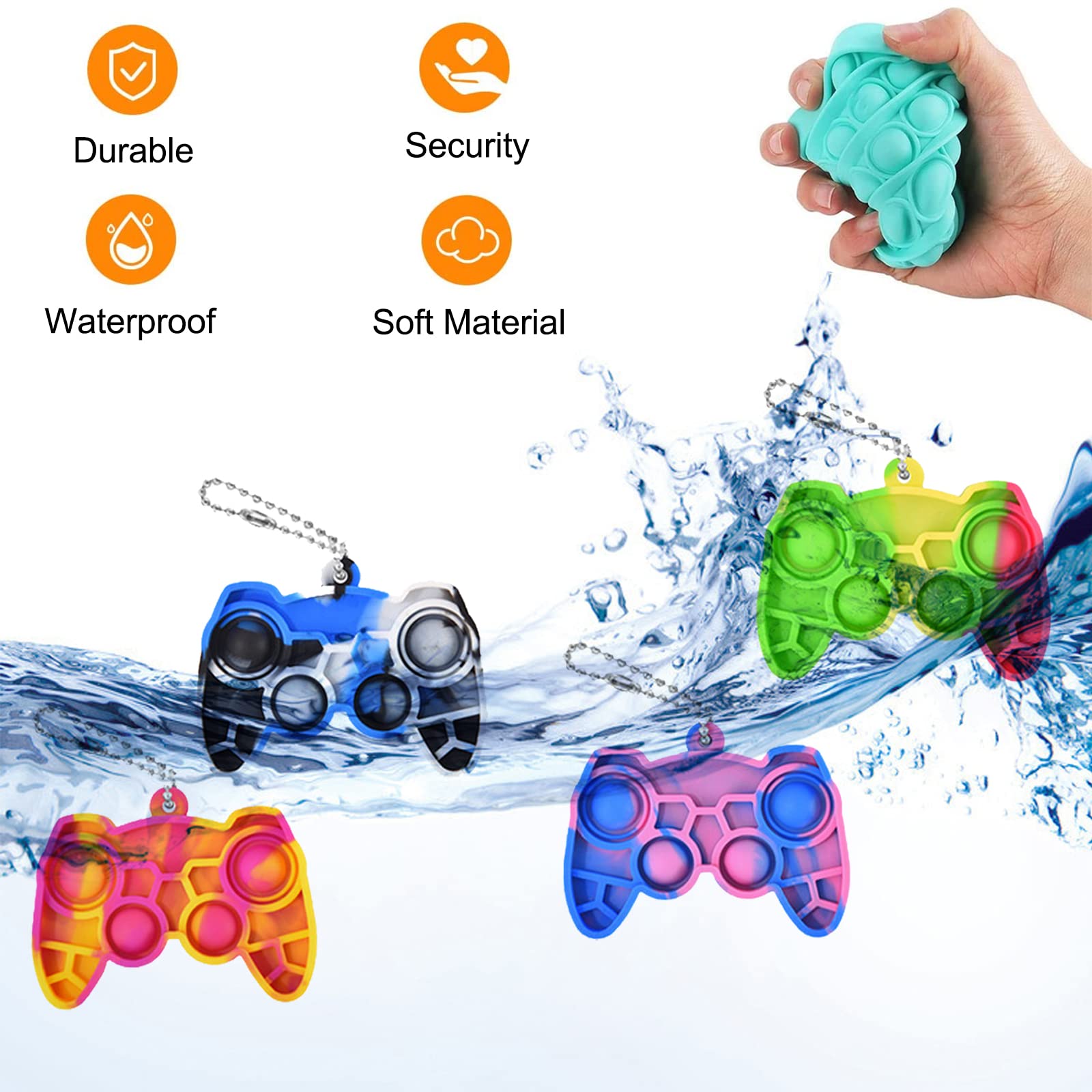 WHGAMNCE silicone pop-it easy to clean, perfect for kids and adults