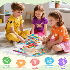 WhimsiPlay colorful sticks and dice stimulate color recognition and early counting