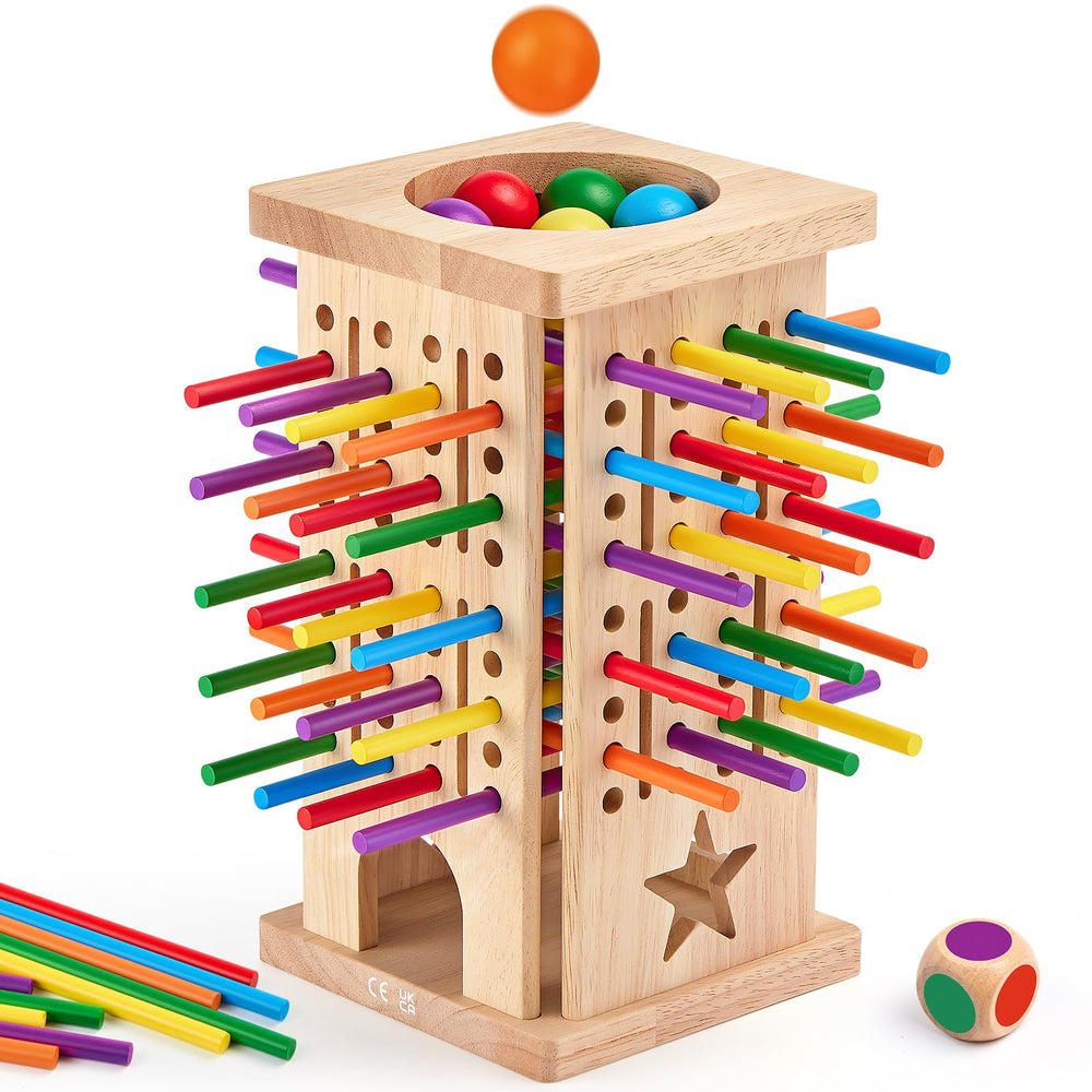 WhimsiPlay decorative wooden toy that doubles as a room accent