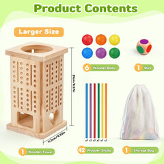 WhimsiPlay wooden dice for simple turns and early math play
