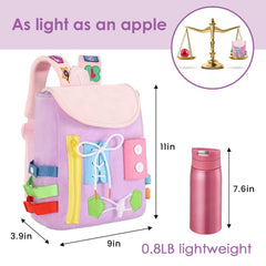 WHITE DOLPHIN TOYS Busy Board Large Capacity demo with ample storage space