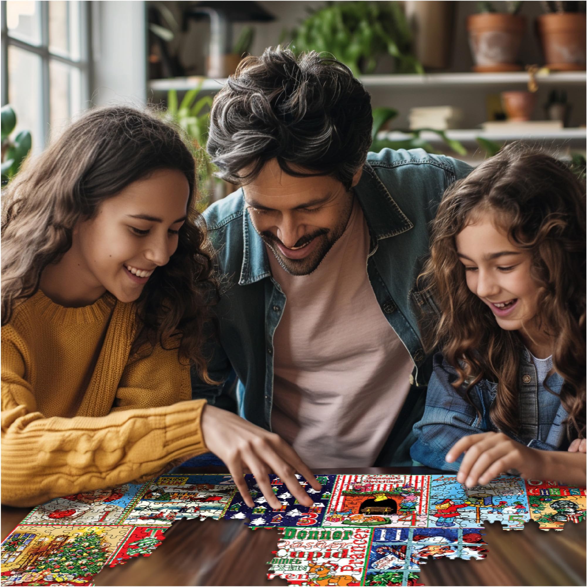 White Mountain puzzle made in USA designed for precise fitting and quality