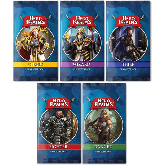 White Wizard Games Hero Realms Cleric pack cover highlighting supportive play and tactical options.