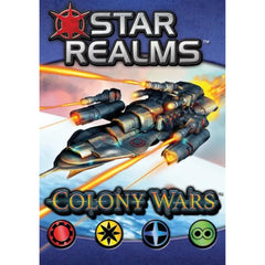 White Wizard Games Star Realms Colony Wars cards spread for quick, strategic plays.