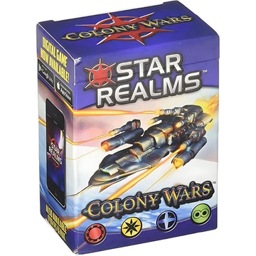 White Wizard Games Star Realms Colony Wars deck featuring ships and bases for epic space battles.