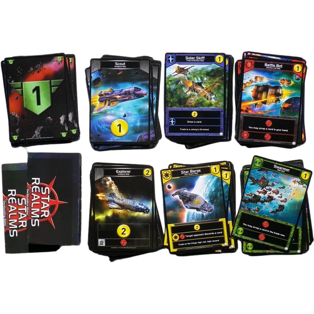 White Wizard Games Star Realms Colony Wars art on cards inspires tactical decisions.