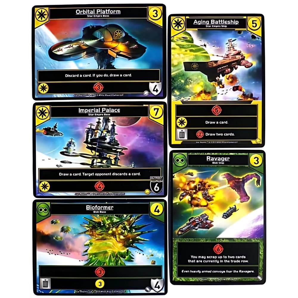 White Wizard Games Star Realms Colony Wars tabletop setup enables fast matches.