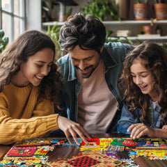 White Mountain Alphabet Land puzzle focus for nostalgic play
