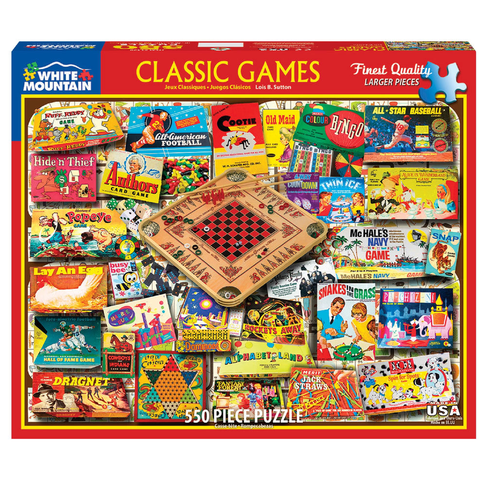 White Mountain Dragnet puzzle image for a nostalgic game night