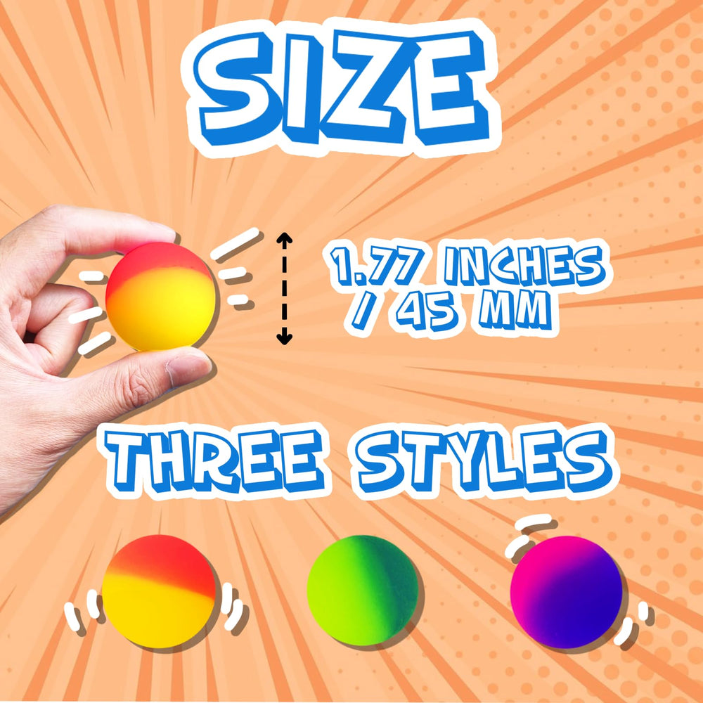 Whkvnng 45mm frosted-surface bouncy ball for high bounce on hard floors.