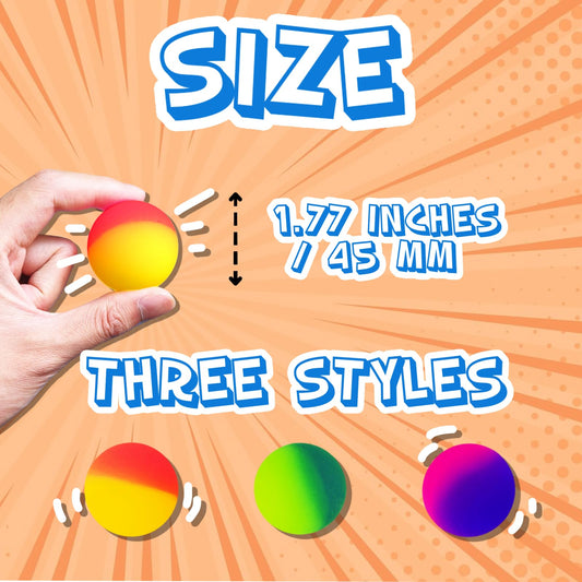Whkvnng 45mm frosted-surface bouncy ball for high bounce on hard floors.