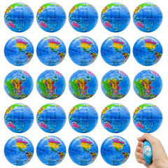 Whkvnng globe stress ball with world map texture for tactile stress relief