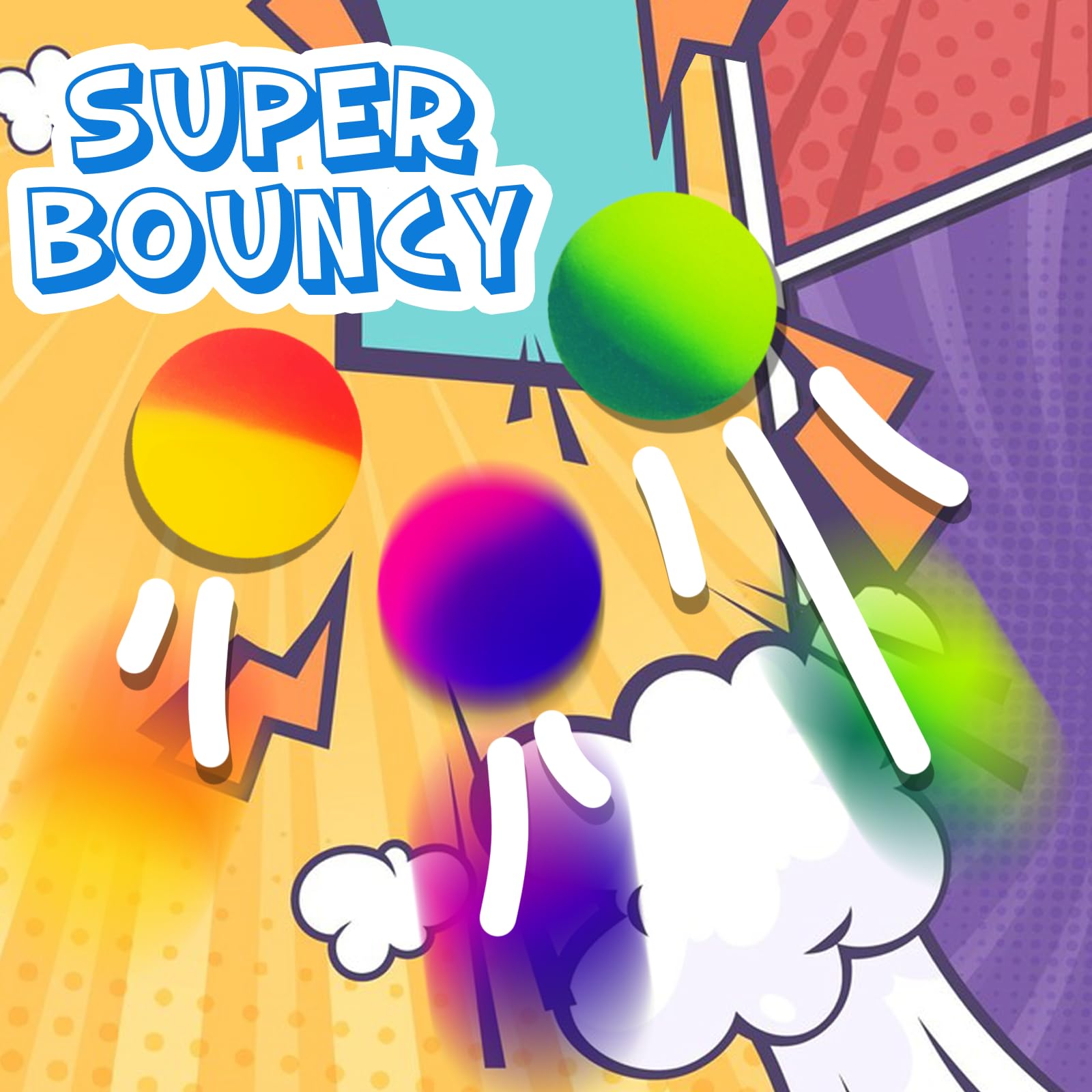 Whkvnng high-elastic bounce ball ideal for active outdoor and indoor play.